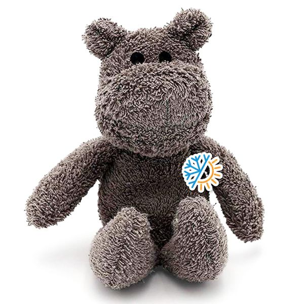 Thermal-Aid Zoo Animals - Happy The Hippo - Heatable Therapeutic Stuffed Animals for Kids - Hot & Cold Therapy - Ice Pack & Heating Pack