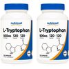 Nutricost L-Tryptophan 500mg, 120 Capsules (2 Bottles)