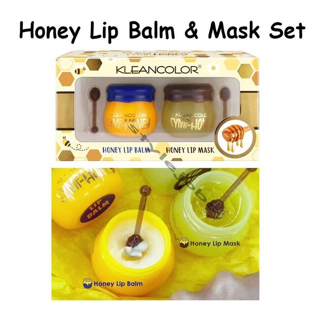 Kleancolor Honey Lip Balm Lip Masck Lip Care Set