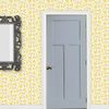 MyTinyWorld Dolls House Miniature Yellow Roses Wallpaper