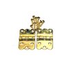 Hoosier Napanee Kitchen Cabinet Hinge Solid Brass 3/8 Off Set Pair