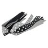 Customizable Cheer Streamer, Ponytail Holder Bow in Red and Black Polka Dots
