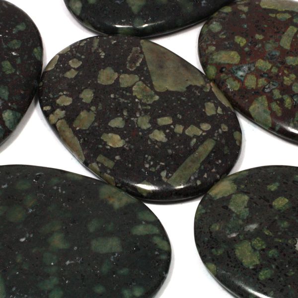CrystalAge Lakelandite Palm Stone ~70x50mm