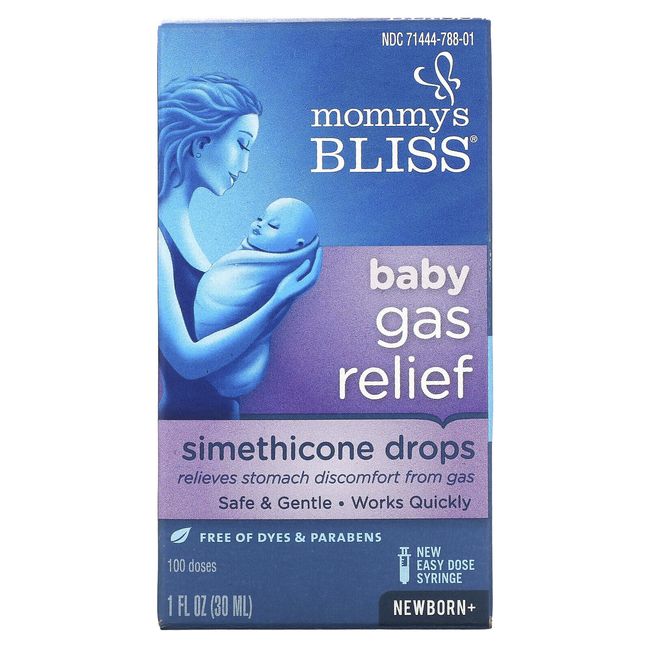 Mommy s Bliss Gas Relief Simethicone Drops Newborn  1 fl oz 30 ml Dairy-Free,