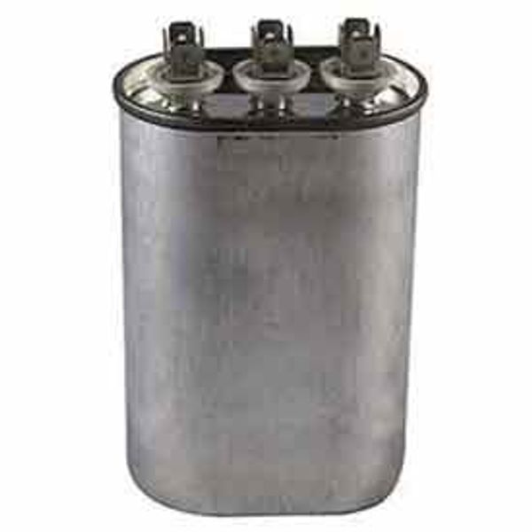 Oval Run Capacitor, Dual Voltage 370/440, 15+3 Mfd