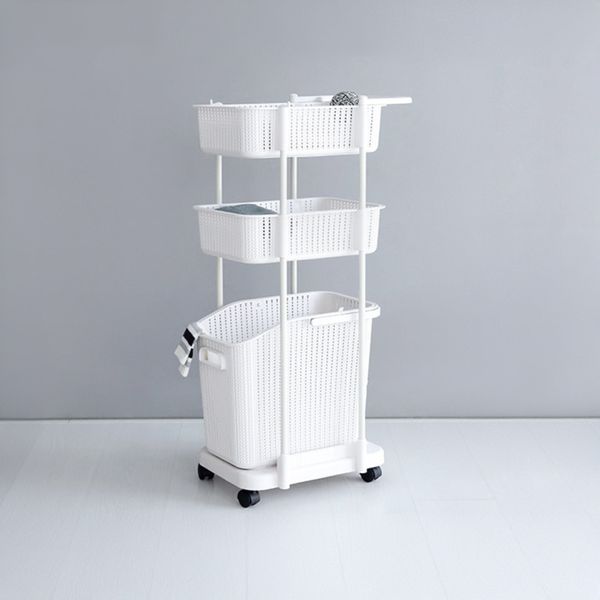 ALON Portable Laundry Basket 3-Tier Handle H20188 White