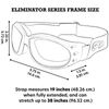 3Pairs Global Vision Eliminator Goggles w/ Flash G-Tech Blue & Red Mirror Lens