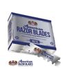 Barber Blades For Straight Razors Pre Cut Pre Snipped Single Edge Half 100 Pack