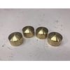 SOLID BRASS DOMED HEAD BOLT COVERS harley cylinder HD 85 up chopper bobber 2232