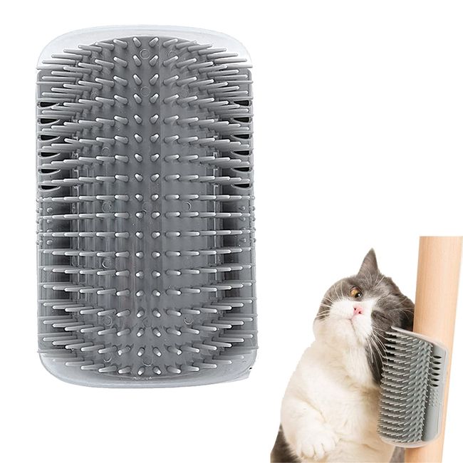 Katzen Bürste,Massage Ecke Katze Bürste,Katze Self Groomer,Katzen Massage und Haarentfernung,Katzenbürste Wand,Katzen Bürste Cat Self Groomer, für Langhaar Kurzhaar Katze Massage,Katzenspielzeug