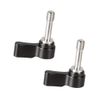 CAMVATE M6 Ratchet Wingnut Assembly Knob Black (A Pair) - 2159