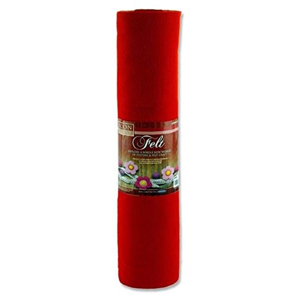 ICON Craft 45cm x 5m ROLL Felt - RED
