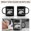 Loading Developer Inprogress Mug - Training Student Cup Black 11Oz Mug Funny Cups