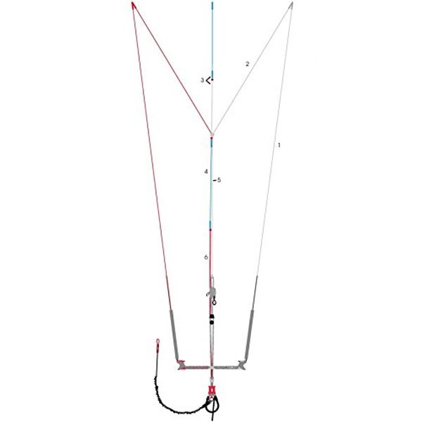 Grey Strong Middle Line North Kiteboarding 5th Element/Pair of 20 m