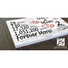 Personalized 2 Year Anniversary Gift Sign – Custom Couple’s Names | Solid Wood R