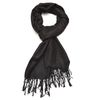 Gelante Plain Soft Pashmina Shawl Wrap Scarf Solid Colors.15-615-Black-#1
