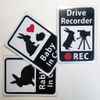 Security Sticker "Cats and Security Camera" SECURITY/REC a01 (Re-Release Sticker)