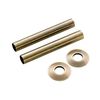 Arroll Radiator Pipe Cover/Sleeve Kit 130mm (Brushed Brass)