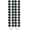 CHuangQi 20pcs Mouse Ears Headband, Solid Black