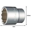 Tone Socket (12 Angles) 4D-31 Insertion Angle 1/2 inch (12.7 mm) Double Side Width 1.2 inches (31 mm)