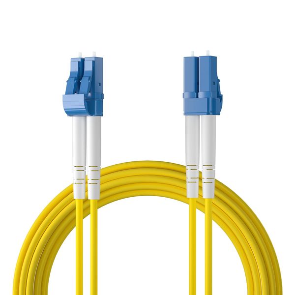 10Gtek LC zu LC OS2 Singlemode Duplex 1-Meter, LWL Glasfaser Patchkabel Fibre Optic Patch Cable 9/125μm LSZH für SMF SFP SFP+ Transceiver, Yellow