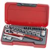Teng T1424 1/4-inch Socket Set Metric Drive (24 Pieces)