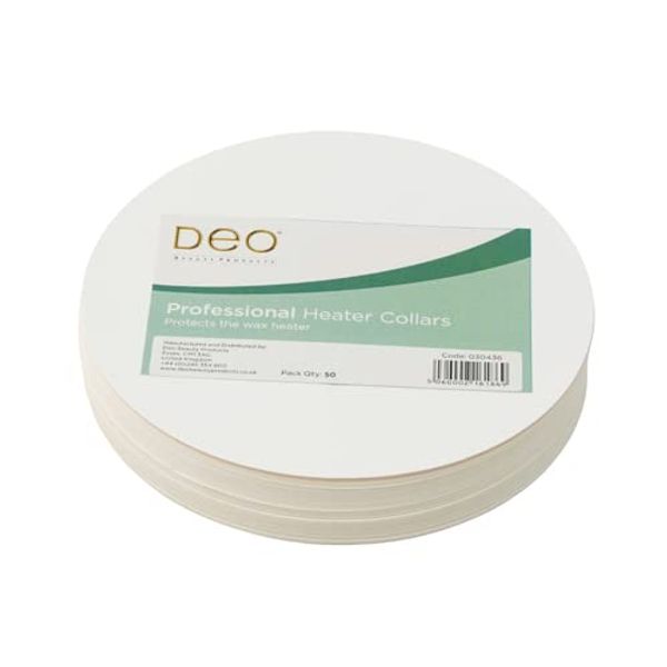 030436 - Deo Disposable Collars Wax Waxing Heater Kit 50 pieces White