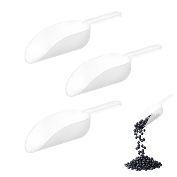 3PCS Plastic Scoop, Multi-Purpose Scoop, Kitchen Tool, Baking Flour Scoop, Ice Cream Scoop, Ice Scoop, Food Scoop, Dog Food Cat Food Spatula, Suitable for Kitchen, Restaurant, Gardening