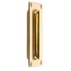 Zoo Hardware FB90 Rectangular Recessed Flush Door Pull Handle 102 x 45mm (Polished Brass)