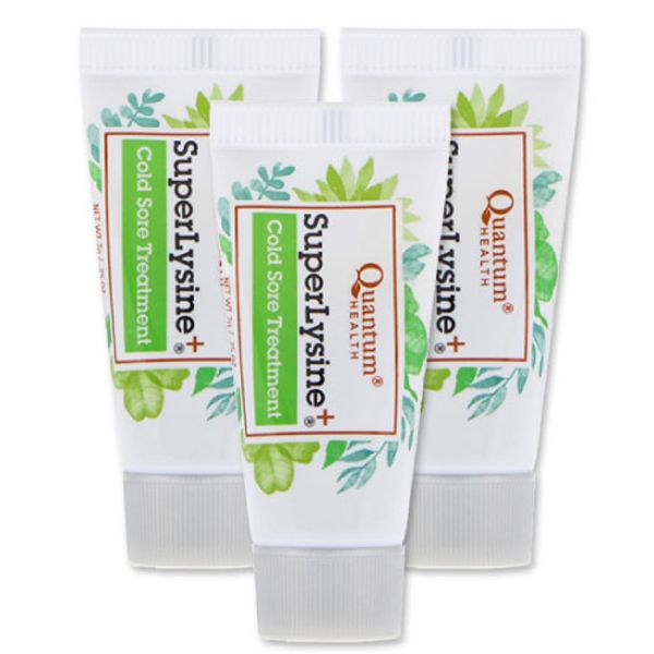 [Set of 3] Quantum Health Super Lysine + Cold Sore Treatment (cream containing lysine) 7g Quantum Health Lip Balm Herb Honey