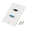 FastSun HDMI VGA Component Composite Audio Video Wall Face Plate Panel
