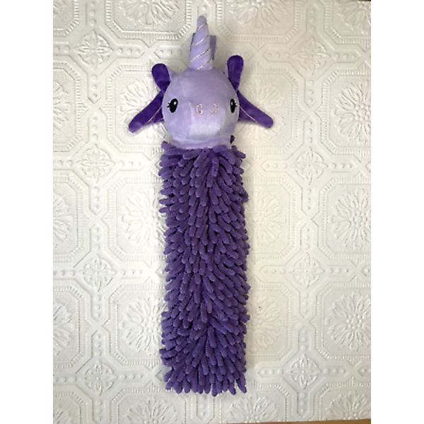 Norwex Pet to Dry. Child's chenille microfiber hand towel. Cuddly soft Unicorn