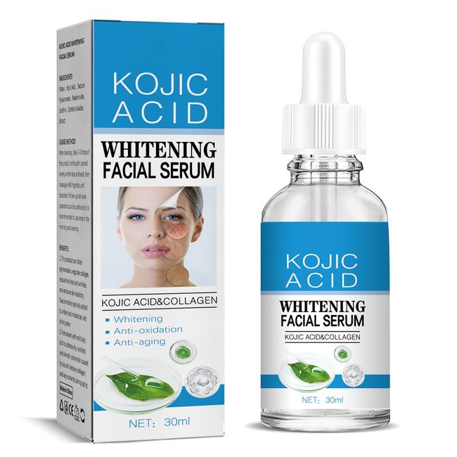 Kojic Acid Serum, Nicotinamide Contained For Dark Spot Remover For Face, Face Moisturiser For Women & Men, Kojic Acid Anti Wrinkle & Boost Collagen, Skin Lightening - Antioxidant Serum (1PCS)