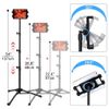 Adjustable Floor Tripod Stand Carrying Music Bracket for iPad 4.7-12.9" Tablets