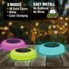 Bell + Howell Color Changing LED Solar Powered Disk Lights - 8 Pack