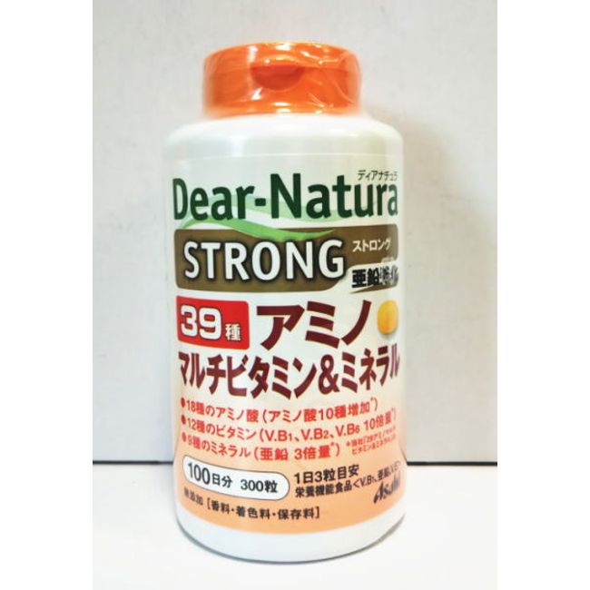 Dear Natura Strong 39 Amino Multivitamin &amp; Mineral 300 Tablets 5 Piece Set [Free Shipping] Asahi Group