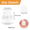 MOROBOR Adhesive Cabinet Knobs, 4 PCS Self-Stick Instant Kitchen Cabinet Knobs Drawer Pulls Stainless Steel Drawer Knobs for Windows, Wardrobes, Cabinets, Drawers (White)