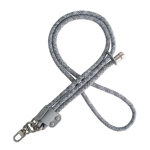 XIMAND Universal Phone Lanyard Adjustable Strap Tether with Ultra Thin Patch Anchor Outdoor Climbing Hook - Grey