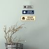 Standard Staff Lounge Sign (Brushed Silver) - Large