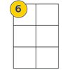 LABELS4U 50 Sheets A4, 6 Label per Sheet, Size 105 x 99mm (300 Labels)