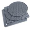 Extra Thick Silicone Trivet Mat Heat Resistant Multi-purpose None slip Table Place Mats for Hot Pots Holder, Pads, Pans, Dishes, Spoon rest, Coasters for Kitchen Cooking & Dining(4pcs Pack) (Grey)