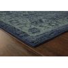 Navy Blue Green Rectangular Area Rug 6X2 Stain Resistant Non Slip Timeless De...