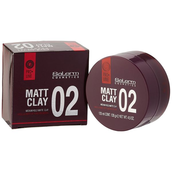 Salerm Cosmetics 02 Matt Clay Medium Hold -4.5 oz