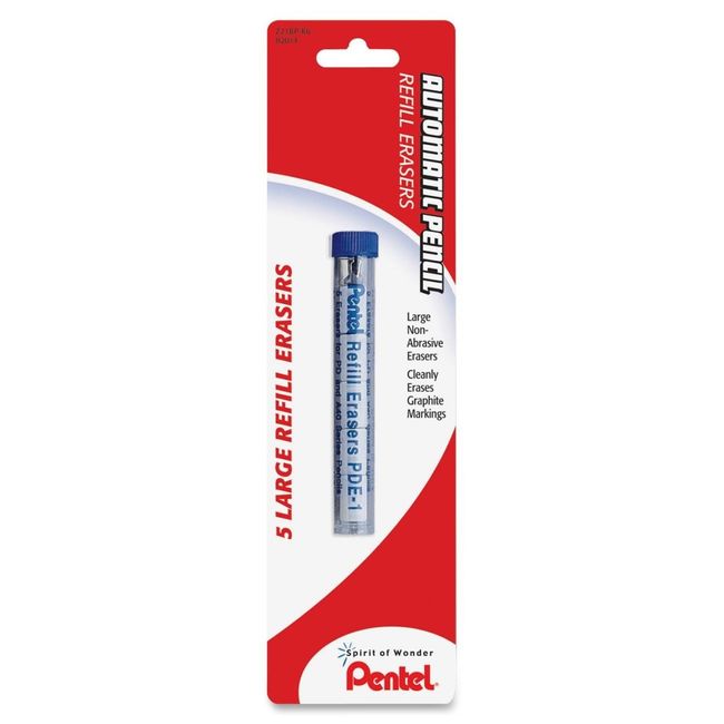 Pentel Automatic Pencil Refill Erasers (PENPDE1BPK6)