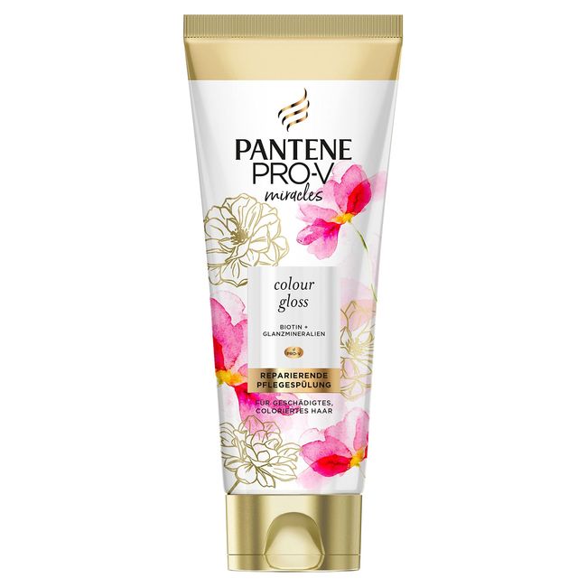 Pantene Pro-V Miracles Colour Gloss Spülung (160 ml), mit Glanzmineralien & Biotin, coloriertes Haar, Farbglanz, Haarpflege für gefärbte Haare