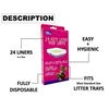 Pet Touch Kitty Cat Litter Liners | Fits Most Trays | Disposable (24 Liners) Box