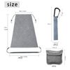 1 Light Gray Stroller Sun Canopy, 2 Gray Stroller Hooks, Adjustable Sun Canopy, Extra Wide Extended Sunshade Wing, Stroller Accessories