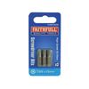 Faithfull Security S2 Grade Steel Screwdriver Bits T20S x 25mm (Pack 3)