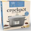 Crock-Pot Programmable 7-Quart Cook and Carry Locking Lid Slow Cooker Grey