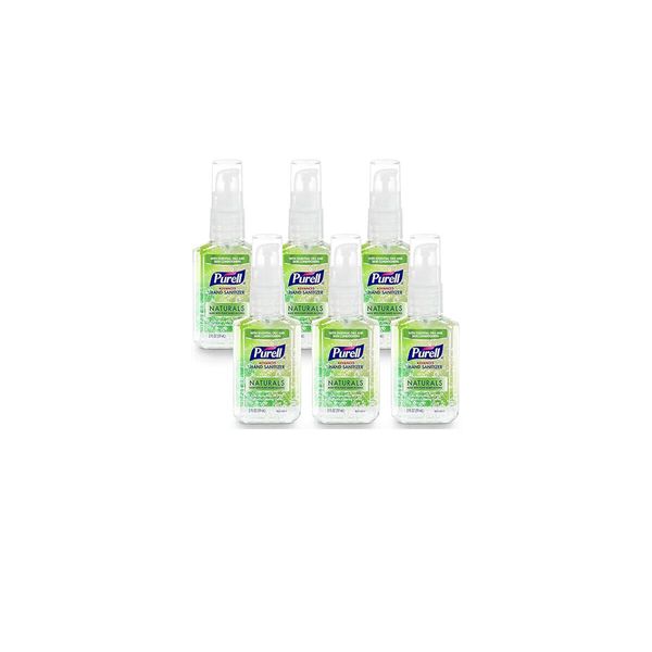 Purell Advanced Natural Hand Sanitizer, Plant Based Alcohol, Citrus scent 6 Pack